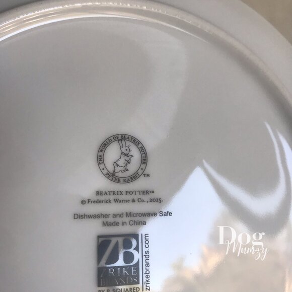 2 Peter Rabbit Classics Textured Edge Dinner Plates - Picture 4 of 6
